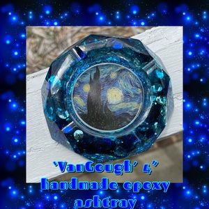 ‘VanGough’ 4” handmade epoxy ashtray